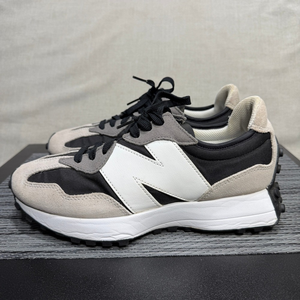 New Balance 327 Shoes - Mens 8 - Black Grey MS327BD Running Lifestyle Shoes